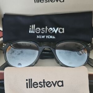 Illesteva Black and Gray Sunglasses